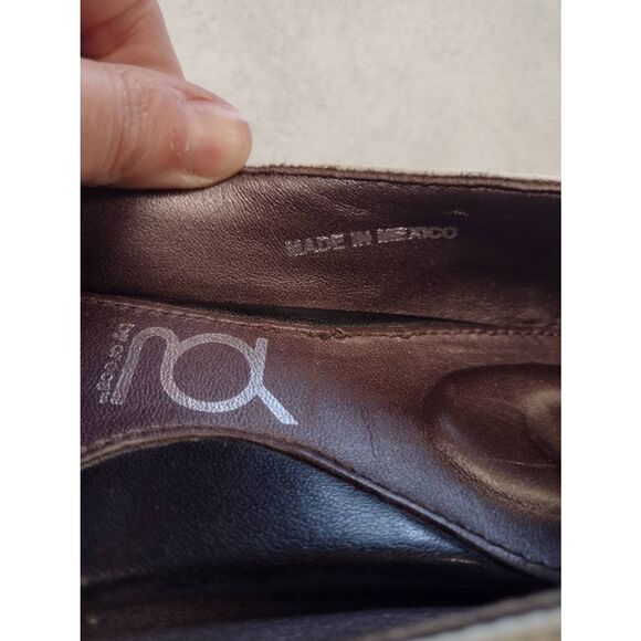 You by CROCS size 10 Dressy Peep Toe Flats Black and White - Picture 3 of 5